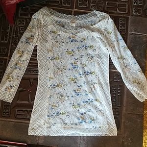 Intimately Free People sheer lace tunic